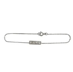 Bracelet or blanc 18 carats serti de diamants