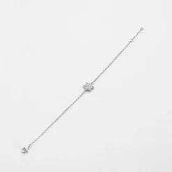 Bracelet or blanc 18 carats serti de diamants
