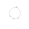 Bracelet or blanc 3 diamants