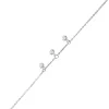 BRACELET OR BLANC 3 DIAMANTS 0,30ct