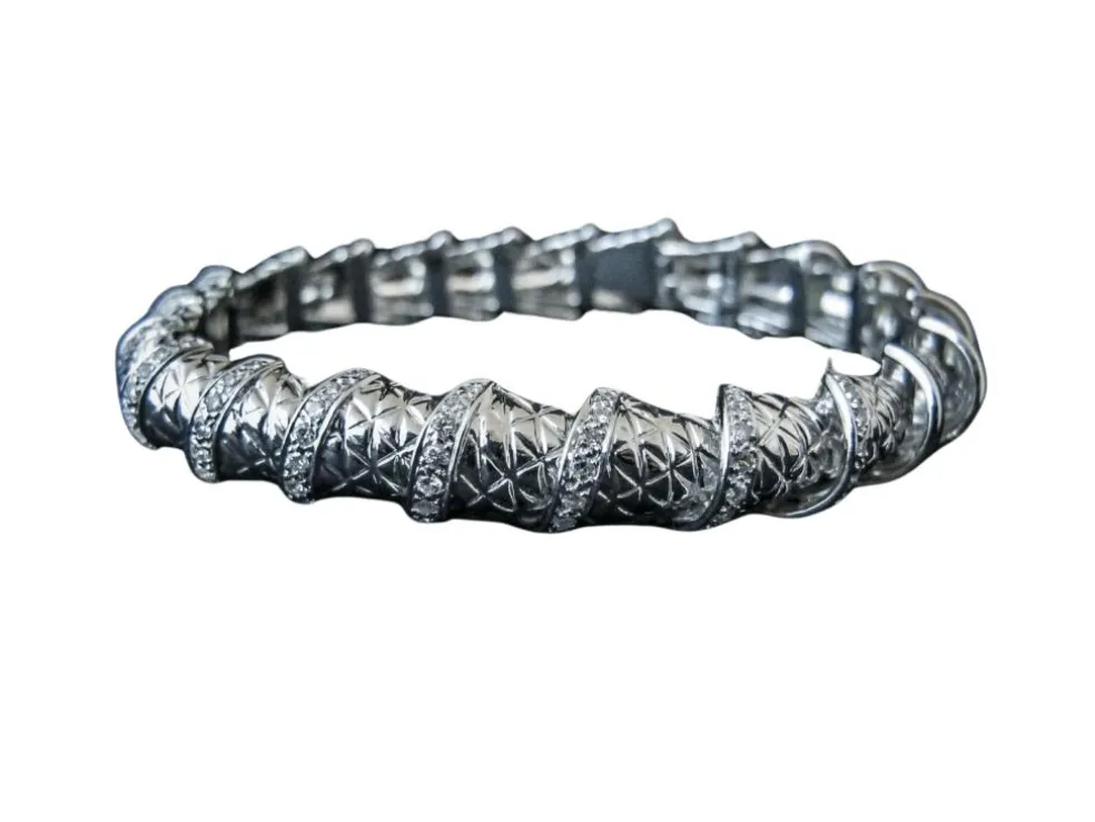 Bracelet Or blanc Diamants