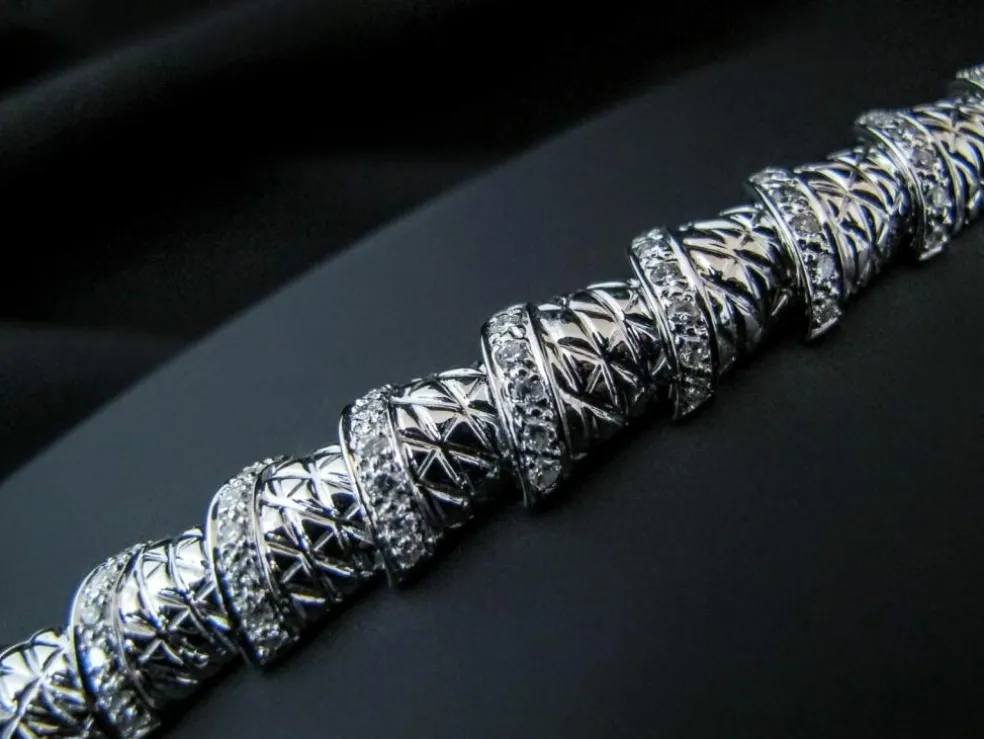 Bracelet Or blanc Diamants