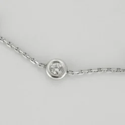 Bracelet or blanc 3 diamants