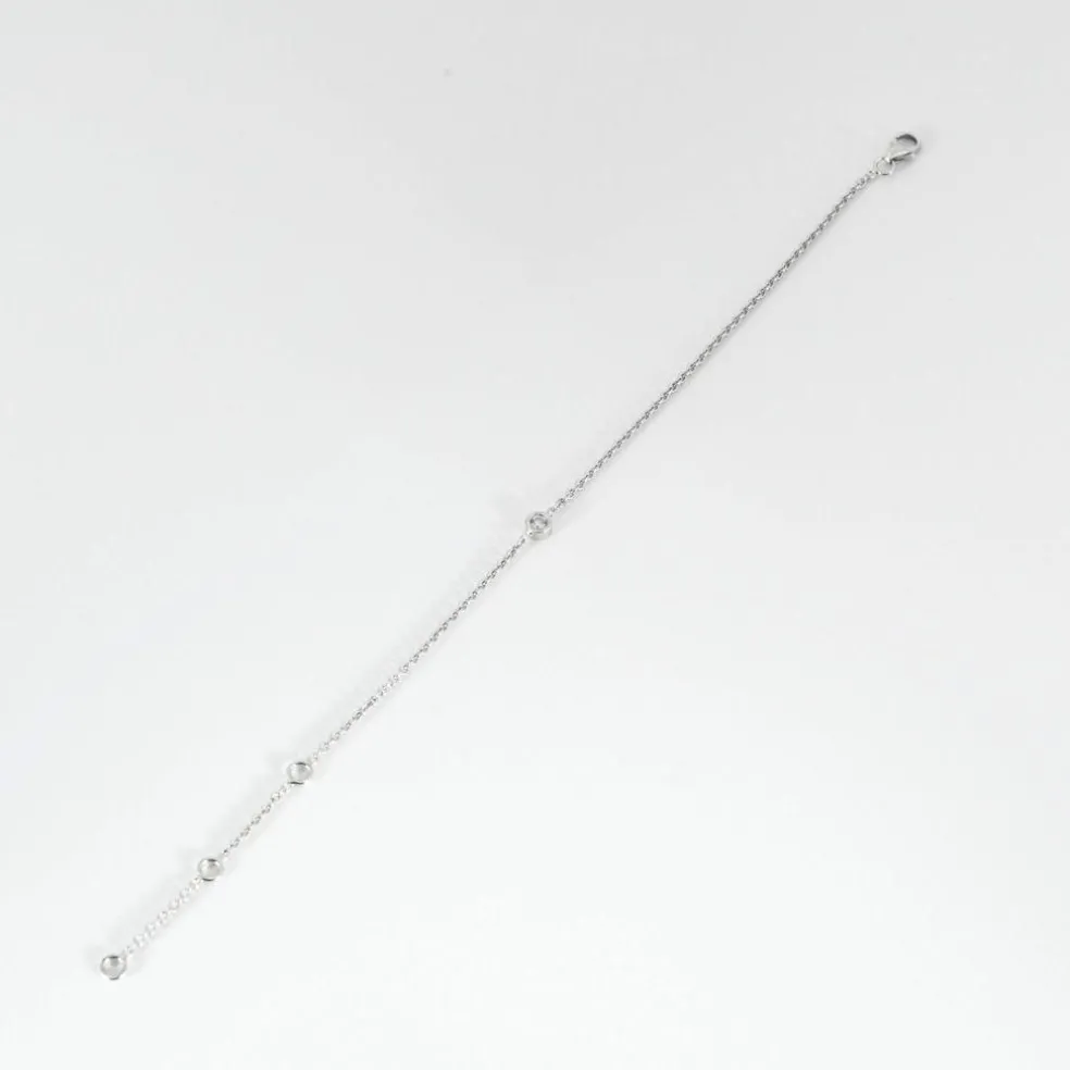 Bracelet or blanc 1 diamant