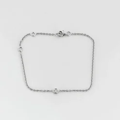 Bracelet or blanc 1 diamant