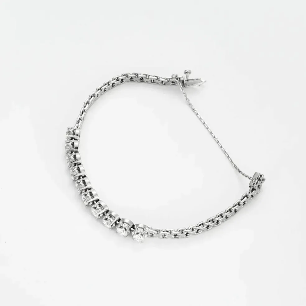 Bracelet Or Blanc & Diamants
