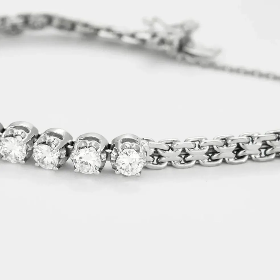 Bracelet Or Blanc & Diamants