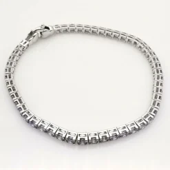 Bracelet or blanc améthyste
