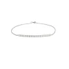 Bracelet or blanc barrette de diamants 0.55ct