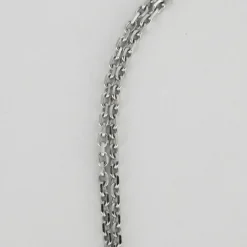 Bracelet or blanc barrette de diamants noirs