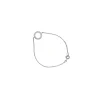 Bracelet or blanc cercle de diamants