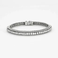 Bracelet or blanc, diamants