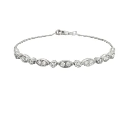 Bracelet or blanc diamants