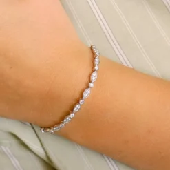 Bracelet or blanc diamants