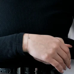 BRACELET OR BLANC DIAMANT 0,05ct