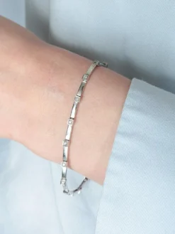 Bracelet Or Blanc Diamants