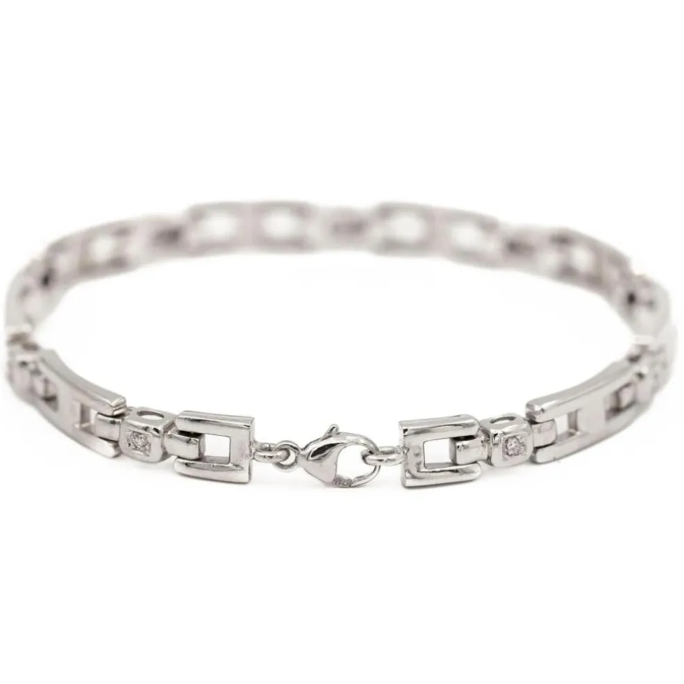 Bracelet Or blanc diamant
