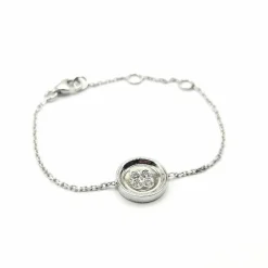 Bracelet or blanc diamants signé Ely Bela
