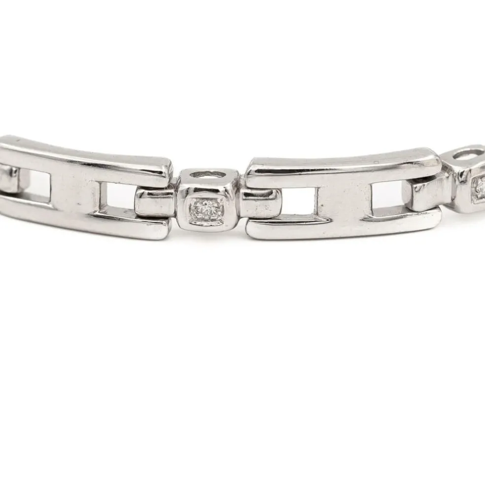 Bracelet Or blanc diamant