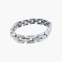 Bracelet Or Blanc Diamants
