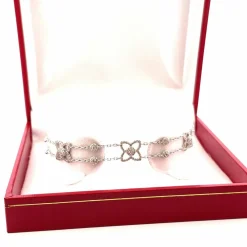 Bracelet or blanc diamants
