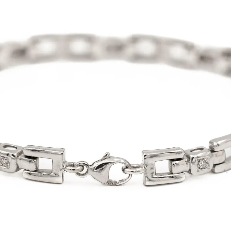 Bracelet Or blanc diamant