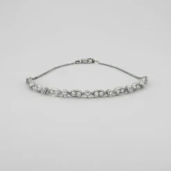 Bracelet or blanc diamants