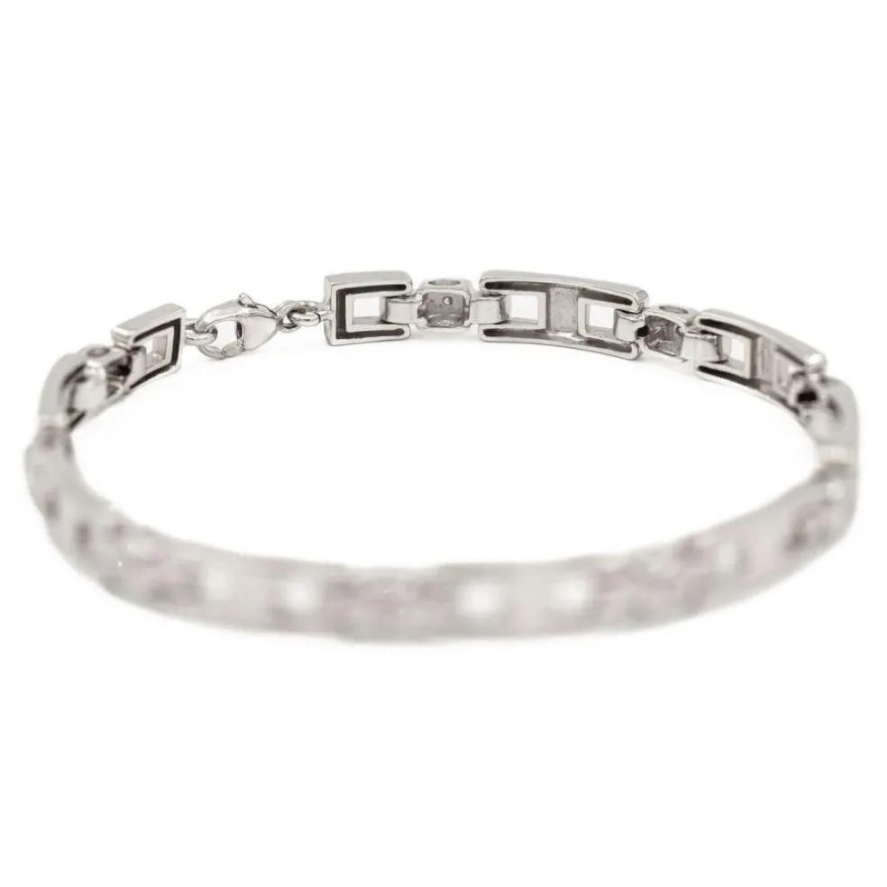 Bracelet Or blanc diamant