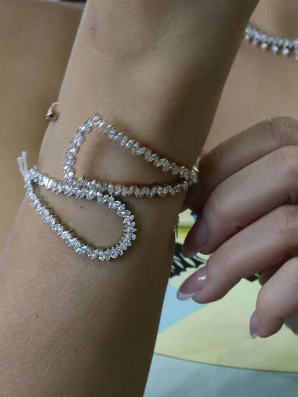 Bracelet Or blanc Diamants