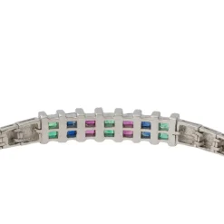 Bracelet Or blanc Emeraude