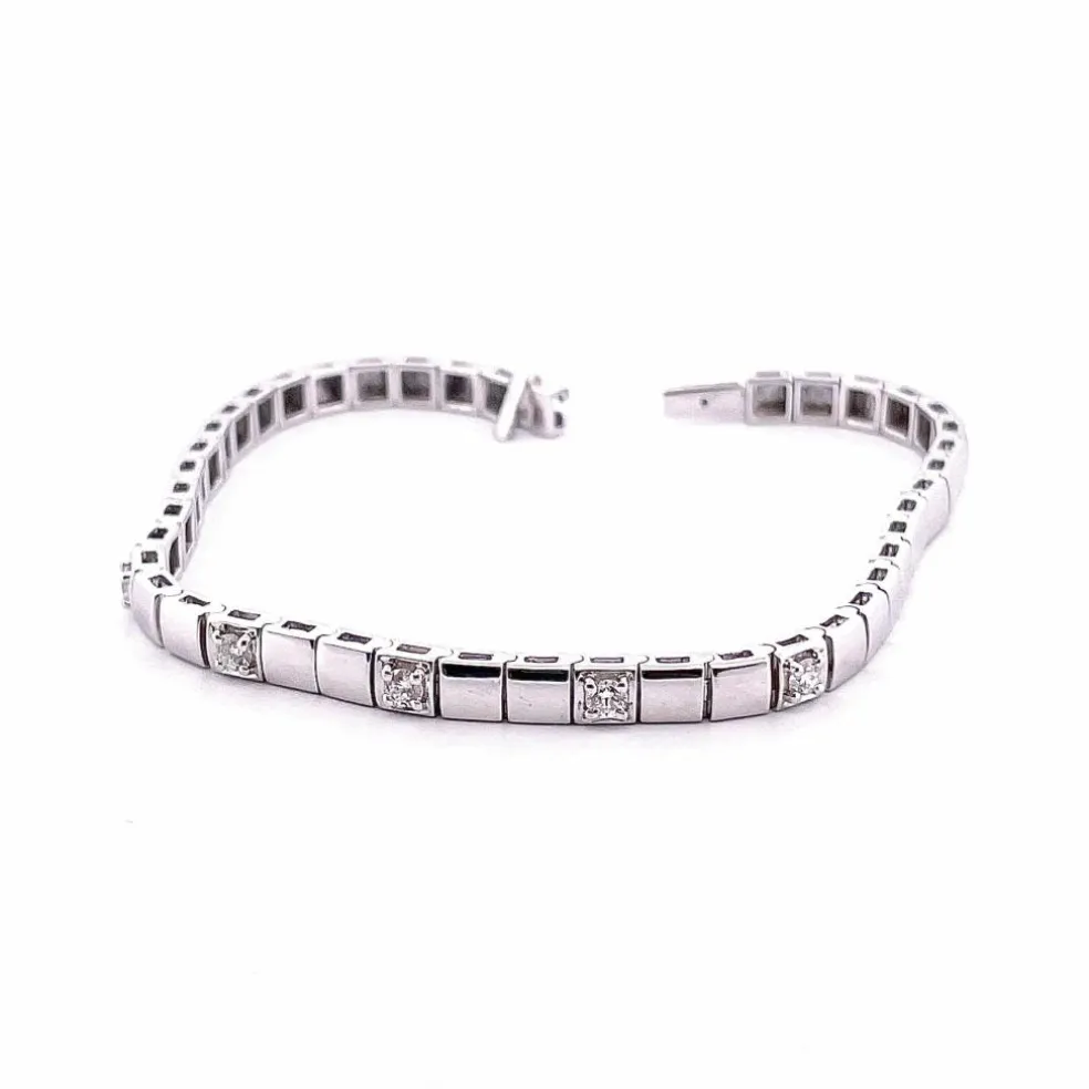 Bracelet Or blanc et Diamants