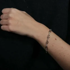 Bracelet or blanc et diamants