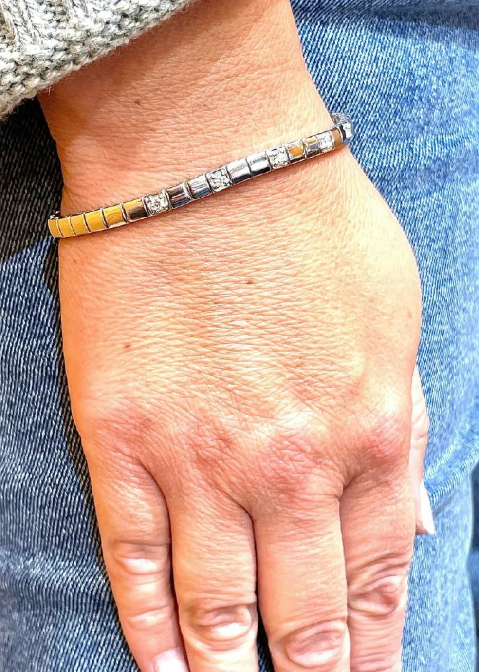 Bracelet Or blanc et Diamants
