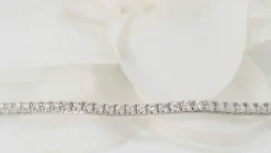 Bracelet or blanc et diamants