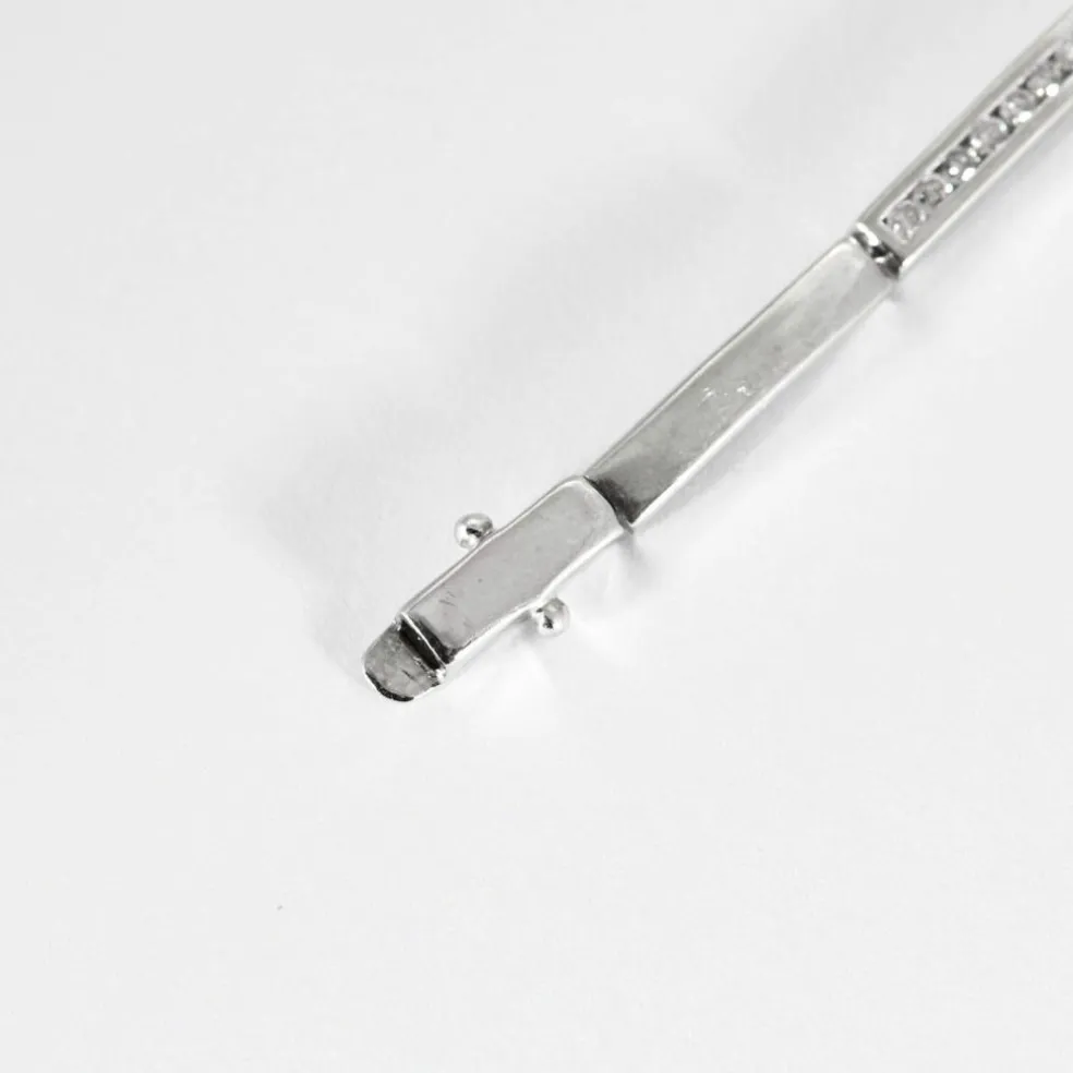 Bracelet or blanc et diamants