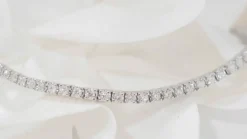 Bracelet or blanc et diamants
