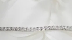 Bracelet or blanc et diamants