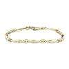 Bracelet or blanc et jaune, diamants