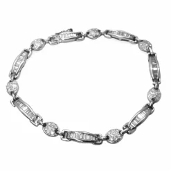 Bracelet or blanc 18K et diamants 2,5 ct
