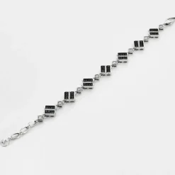 Bracelet or blanc saphirs