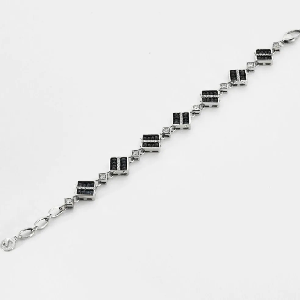 Bracelet or blanc saphirs
