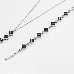 Bracelet or blanc saphirs
