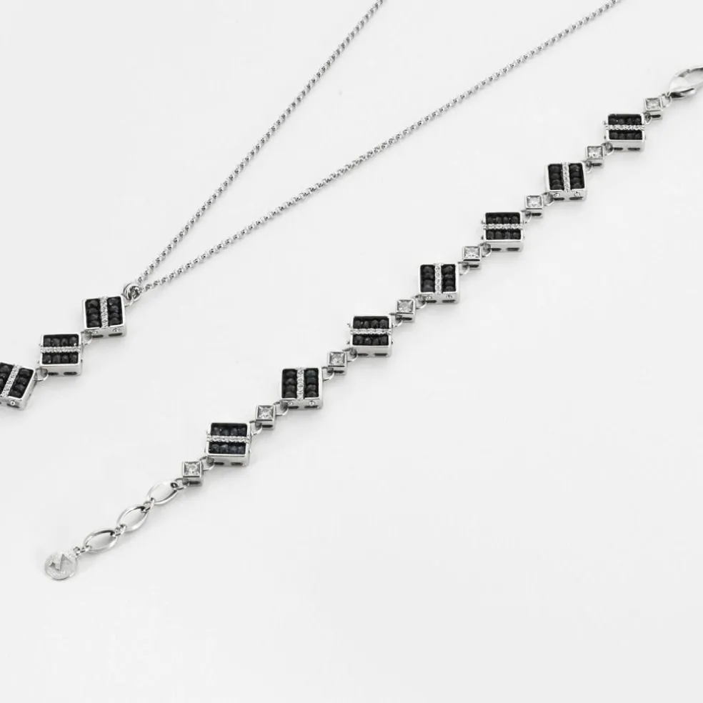 Bracelet or blanc saphirs