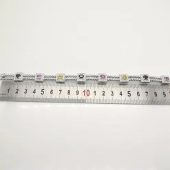 Bracelet or blanc saphirs diamants certifié HRD Anvers