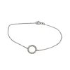 Bracelet or blanc serti de diamants naturels