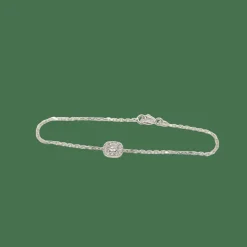 Bracelet or blanc serti de diamants naturels