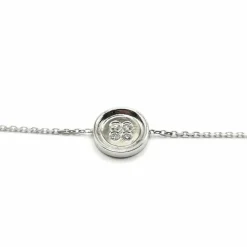 Bracelet or blanc serti de diamants signé Ely Bela