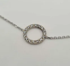 Bracelet or blanc serti de diamants naturels