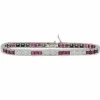 Bracelet or, diamants et rubis