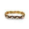 Bracelet Or Email Perle Rubis